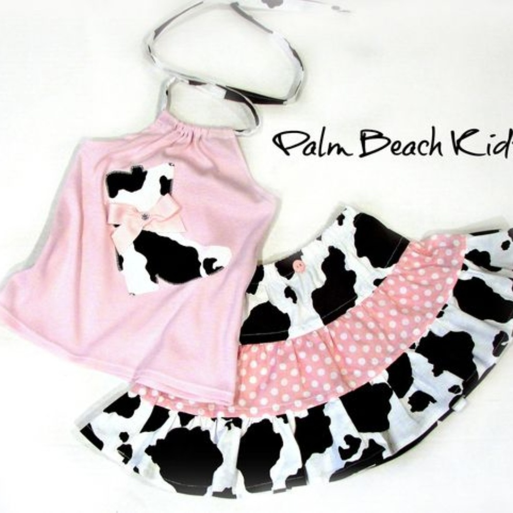 Cow Girl Twirl Halter Skirt Set